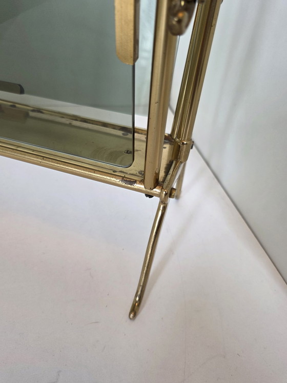 Porte-revues vintage en laiton et verre fumé, style milieu du siècle – Brass, Glass (photo 9 of 15)