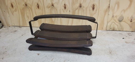 Cesta de madera vintage