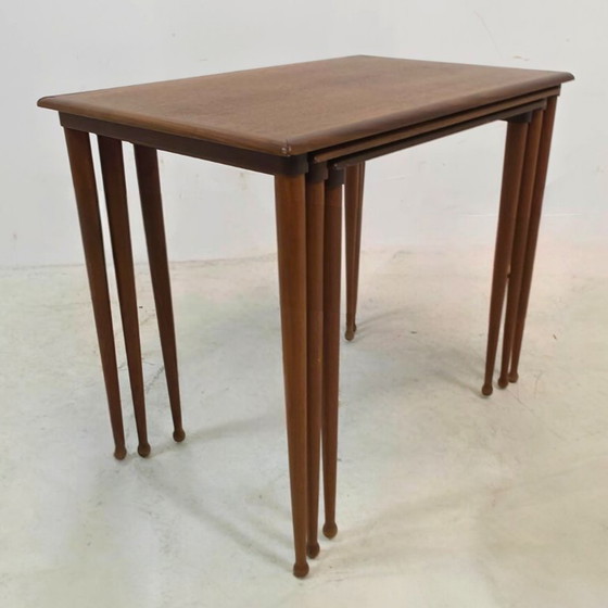 Image 1 of B.C. Møbler nesting tables 1960's teak Danish design 