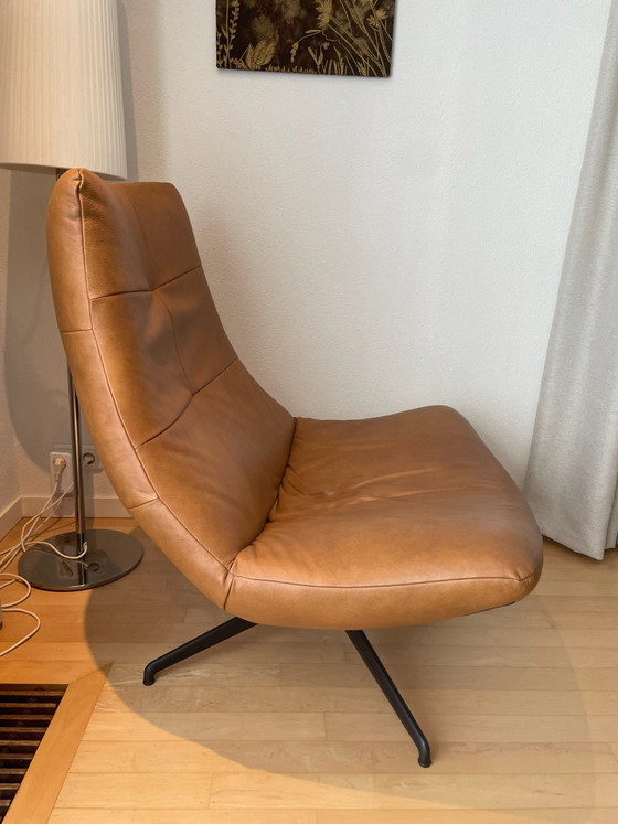 Leather swivel armchair Rebound, Metal, Brown (photo 4 of 6)