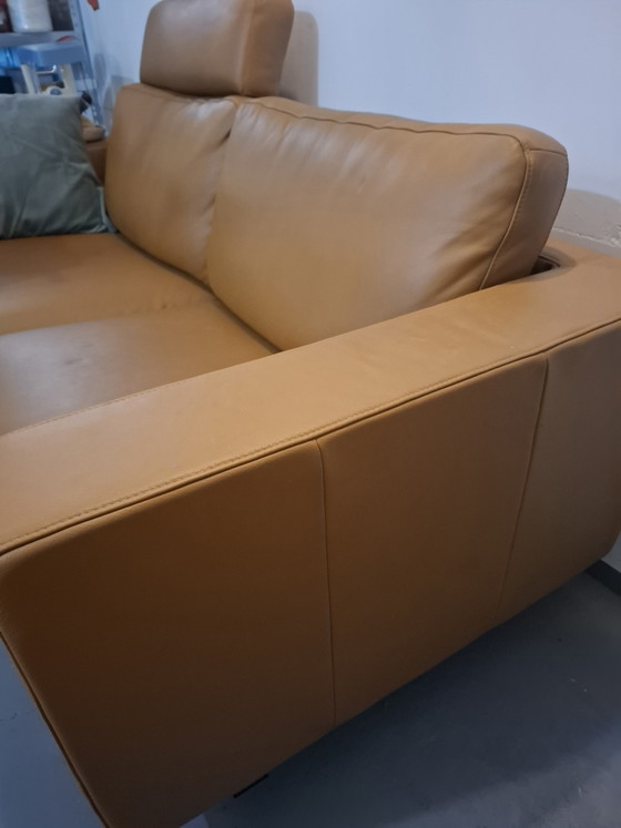 Canapé 2,5 places en cuir, Montel – Leather, Metal (photo 2 of 5)