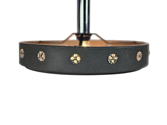 Image 1 of Lampada a sospensione vintage UFO di metà secolo - metallo - vetro - anni '70