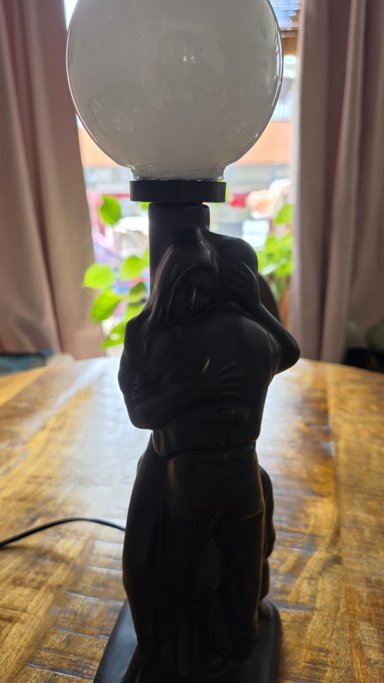 Image 1 of Lampada da tavolo figurativa vintage 'Amanti' – Tremoka – 45 cm