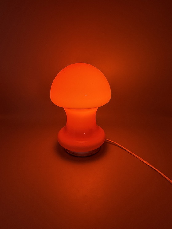 Image 1 of Orange mushroom lamp in Space Age style