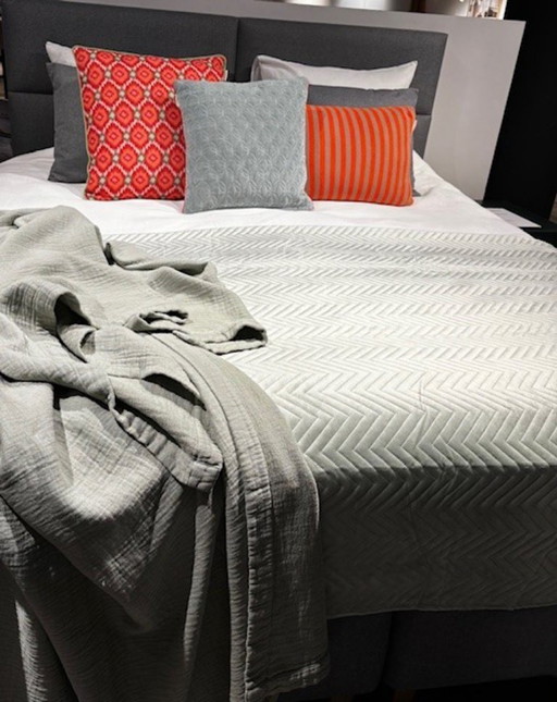 Ecolife Boxspring 180x210 cm Modello Showroom Grigio