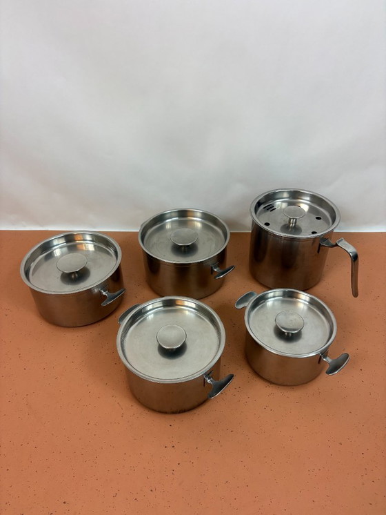 Image 1 of Juego de 5 sartenes de acero inoxidable Gero Zilmeta - Dick Simonis