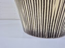 1950s XXL ceramic flower pot. Vintage 'Zebra' planter.