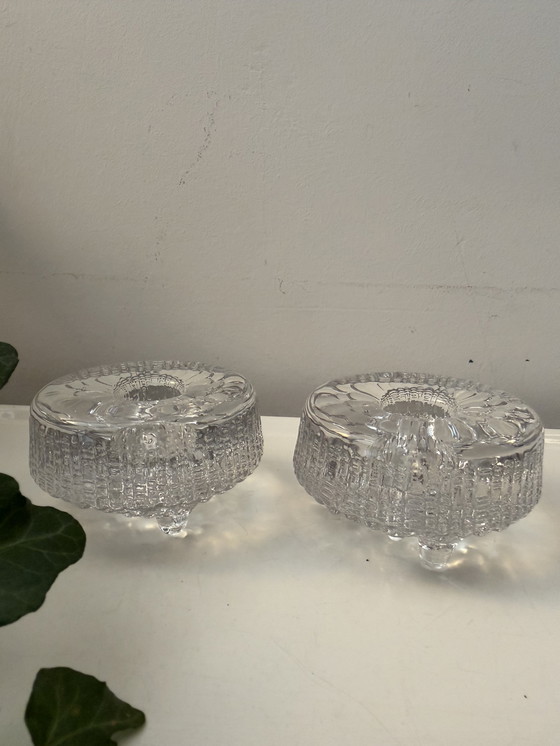 Image 1 of Set van 2 kandelaars Iittala Mid Century Scandinavisch design