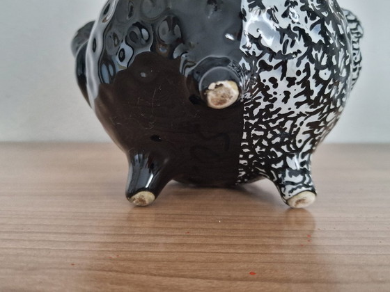 Image 1 of Schwarz-weiße Tripod-Vase