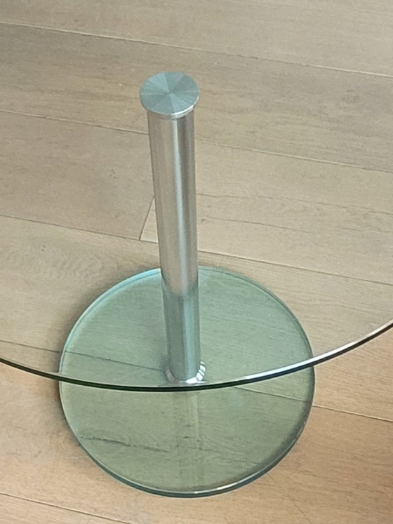 Image 1 of Tavolino in vetro, diametro 55 cm