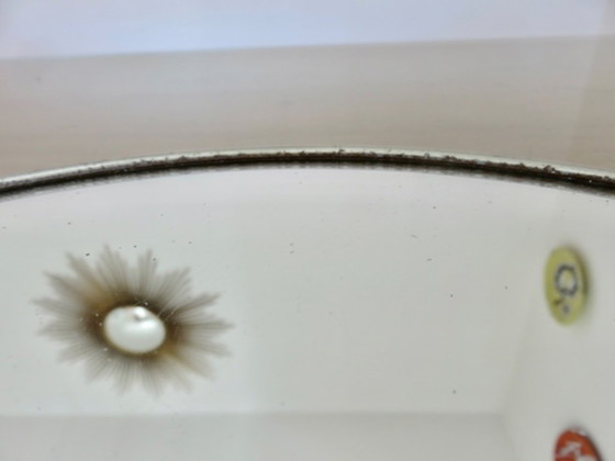 Image 1 of Vassoio a specchio in metallo argentato in stile Art Déco, Francia, anni '40