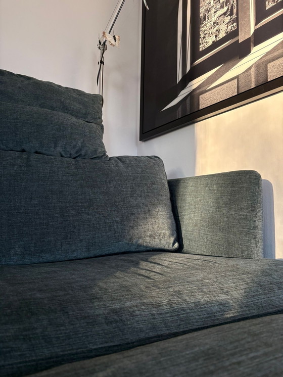 Image 1 of BW Bielefelder Werkstätten – Handmade Designer Sofa in Velvet with Ottoman