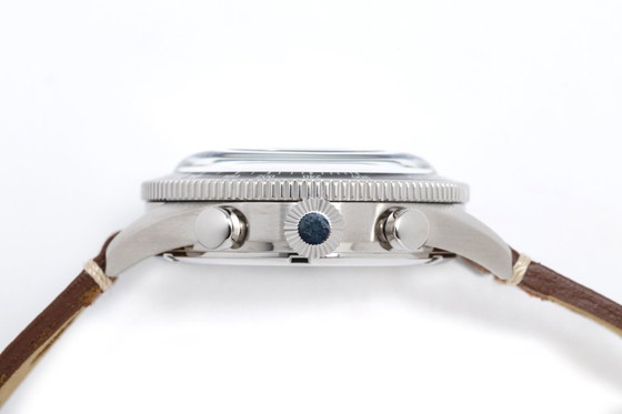 Image 1 of Giren Dupre Heritage Mecaquartz Steel Chronograph Watch 39mm