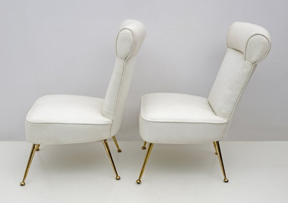 Image 1 of Pareja de pequeños sillones Gigi Radice de Minotti de mediados de siglo 1950