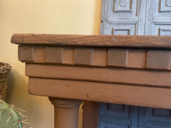 Image 1 of Mesa auxiliar Mesa auxiliar Mesa de pared Doble meseta Antigua