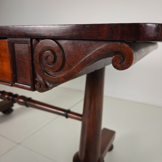 Image 1 of Engelse Regency-periode begin 19e eeuw / Schrijftafel in de bibliotheek van Willem IV