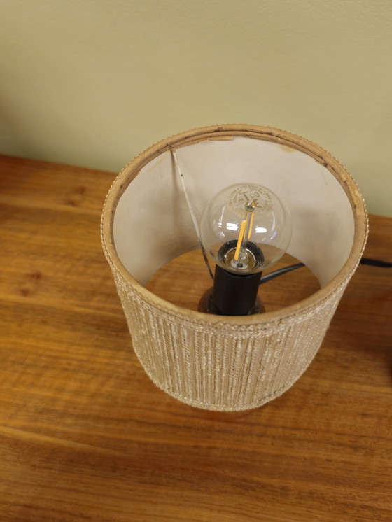 Image 1 of Due lampade da comodino in legno vintage, lampade da tavolo, lampade, luci