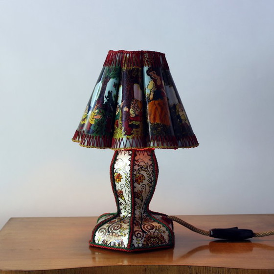 Rare Mid Century Snow White And Seven Dwarfs Children’s Table Lamp, 1950s – Other, Plastic (photo 13 of 14)