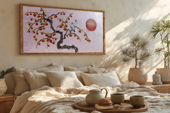 Love Birds J547 - Original Large Painting – Paintings & Drawings, Canvas (photo 11 of 15)