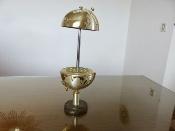 Image 1 of Globe, brass cigarette dispenser, 60s/70s