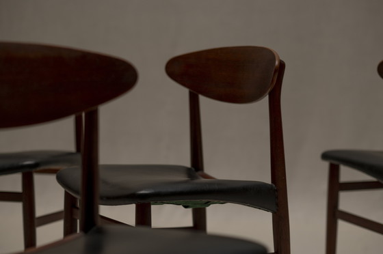 Image 1 of Ejner Larsen & Aksel Bender Madsen Dining Chair Set