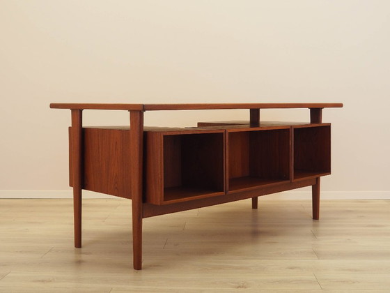 Image 1 of Scrivania in teak, design danese, anni '70, designer: Kai Kristiansen