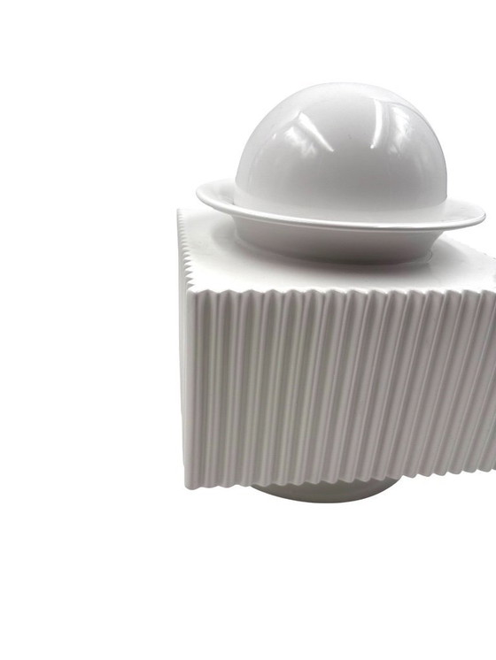 Image 1 of Sergio Asti, jarrón posmoderno de cerámica blanca, Cedit, Italia, década de 1970