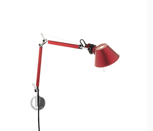 Artemide tolomeo micro wandlamp rouge