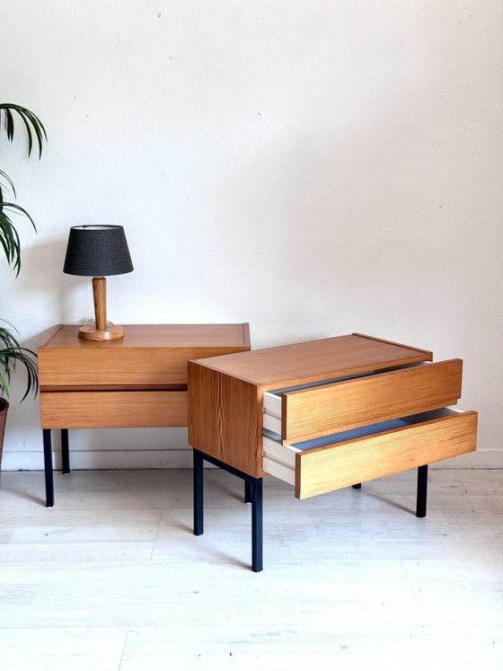 Comodini Minimalisti Vintage Anni '60 – Wood, Metal (photo 4 of 11)