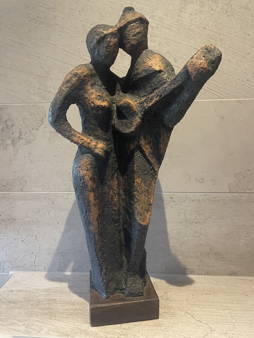 Hermann Hofmann abstract sculpture in Chamotte clay