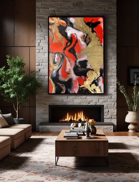 Image 1 of Acrylic Glass Artwork | 200x140 cm | Depthwave #4 (Ori, 1983)