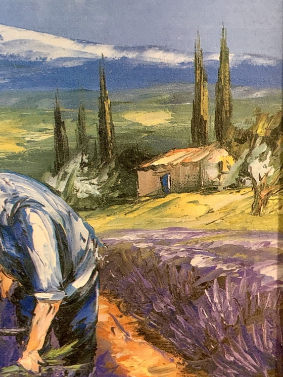 Provence - Lavender Harvest by Michel Christophe – Paintings & Drawings, Wood, Canvas (photo 9 of 14)