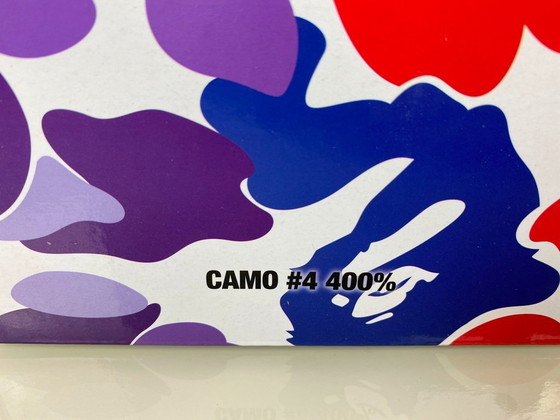 Image 1 of Bearbrick BAPE A BATHING APE 28. Jubiläum 04 CAMO #4 400% MEDICOM Toys