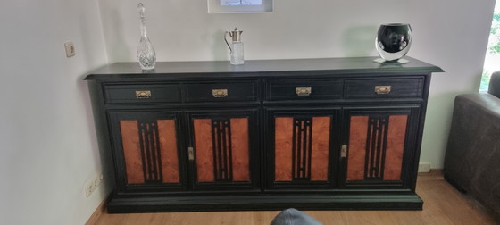 Vintage Art Deco Style Sideboard/Cabinet with Burr Walnut Veneer Panels – Wood (photo 5 of 5)
