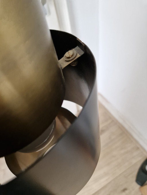 Lampe suspendue vintage tube brutaliste chic