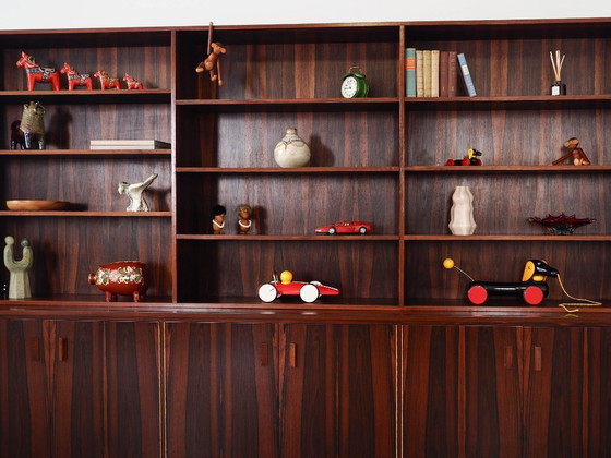 Image 1 of Boekenkast van palissanderhout, Deens ontwerp, jaren 70, gemaakt in Denemarken.
