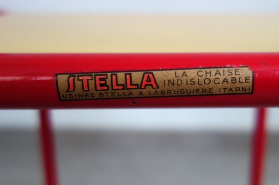 Image 1 of Stella metalen fauteuil uit de jaren 50