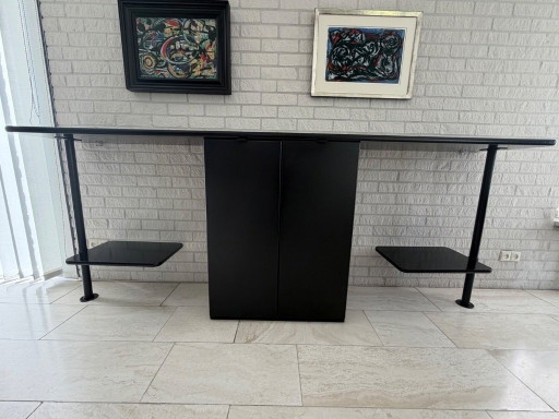 Pastoe console table with storage, black