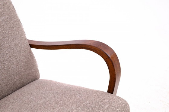 Image 1 of A pair of Art Deco armchairs designed by J. Halabala from the 1930s, Czechoslovakia.