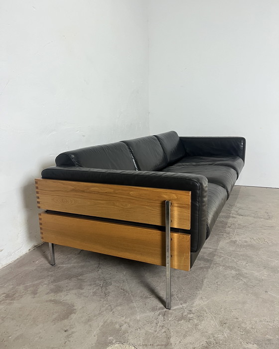 Image 1 of Divano “Forum” di Robin Day per Habitat – pelle cioccolato, 1990