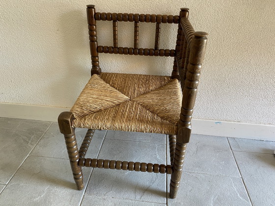 Image 1 of Rieten hoekstoel