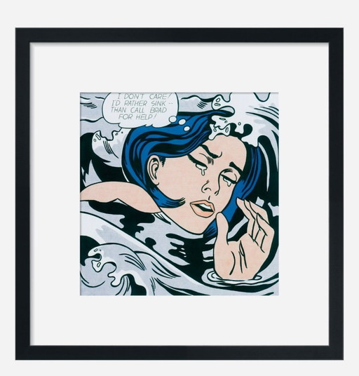 Roy Lichtenstein: "Drowning Girl".