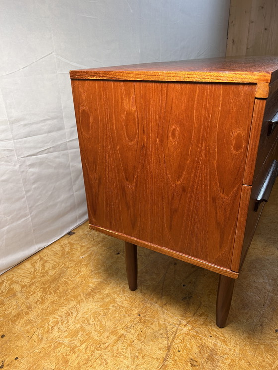 Image 1 of Mid-Century Retro Vintage Teak Sideboard 1960s 6-Drawer Storage Stylish & Functional