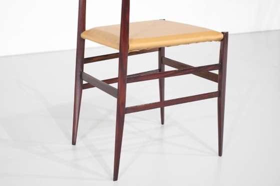 Image 1 of Chaise " Superleggera " en bois, créée par Gio Ponti pour Cassina, Italie, 1957.