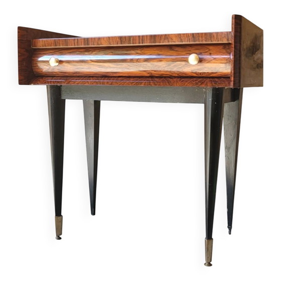 Comodino in palissandro anni '60 – Comodini, Wood, Brass, Art Deco (photo 13 of 14)