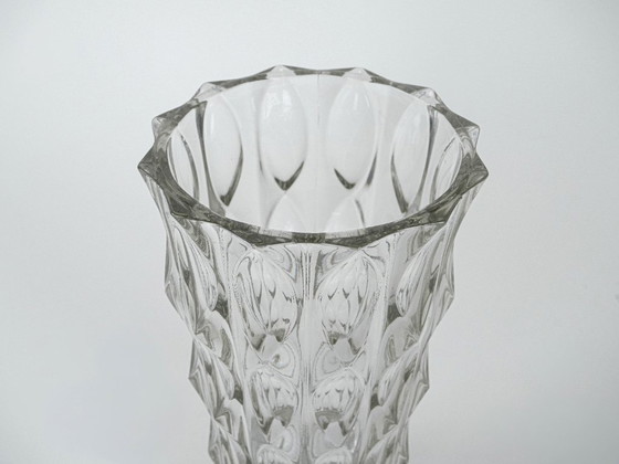 Image 1 of Crystal vase, Italian design, 1960s, manufactured in Italy