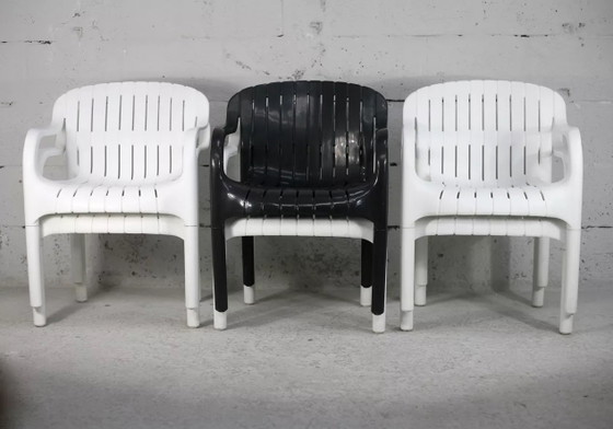 6x Sillones de exterior Pierre Paulin "Dangari", Allibert – Sillas de jardín, Plastic (photo 7 of 10)