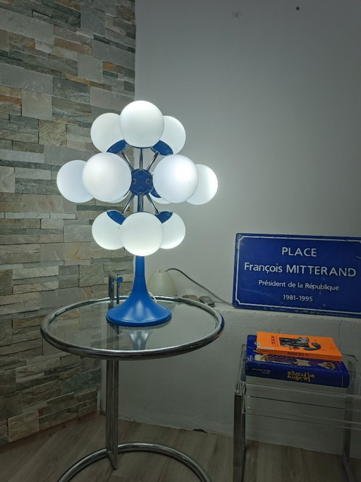 Important Sputnik Atomic Lamp with 12 Globes, 1970s