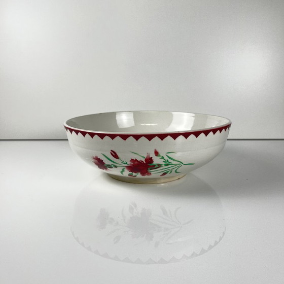 Image 1 of Insalatiera "Oeillet" di Sarreguemines, 1920-50