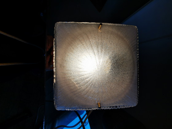 Image 1 of Vintage wandlamp van ijsglas